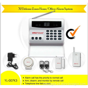 RoHS Certificate! Wireless PSTN Phone Dialer Alarm System with Free Door Sensors